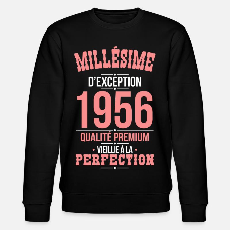 1956 – Millésime d’exception – Qualité premium - Sweat bio CHANGER Stanley/Stella Unisexe - noir