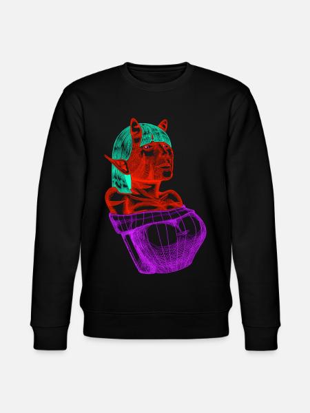 Crimson Demon - Stanley/Stella CHANGER Unisex Organic Sweatshirt - black