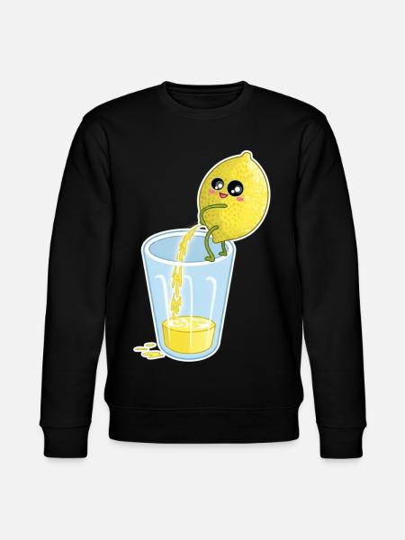 Lemon Makes Juice – Funny Cartoon - Stanley/Stella CHANGER Unisex Organic Sweatshirt - black