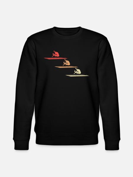 Weitsprung Athletik Dynamik Geschenk - Stanley/Stella Unisex Bio-Sweatshirt CHANGER - Schwarz