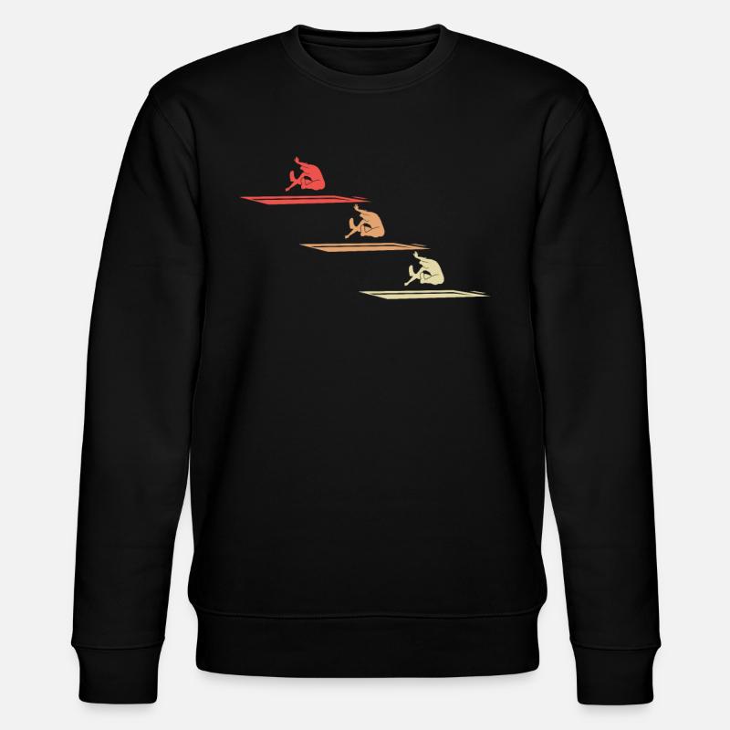 Weitsprung Athletik Dynamik Geschenk - Stanley/Stella Unisex Bio-Sweatshirt CHANGER  - Schwarz