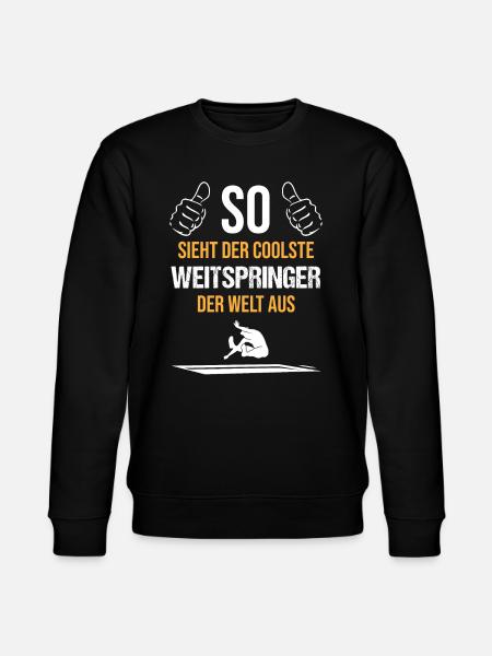 Weltbester Weitspringer Coolness Geschenk - Stanley/Stella Unisex Bio-Sweatshirt CHANGER  - Schwarz