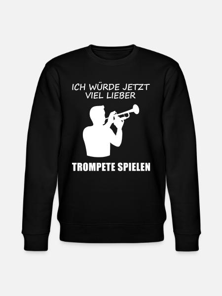 Sehnsucht Trompete – Spielwunsch - Stanley/Stella Unisex Bio-Sweatshirt CHANGER  - Schwarz