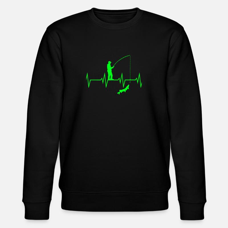 Angel Herzschlag - Stanley/Stella Unisex Bio-Sweatshirt CHANGER  - Schwarz