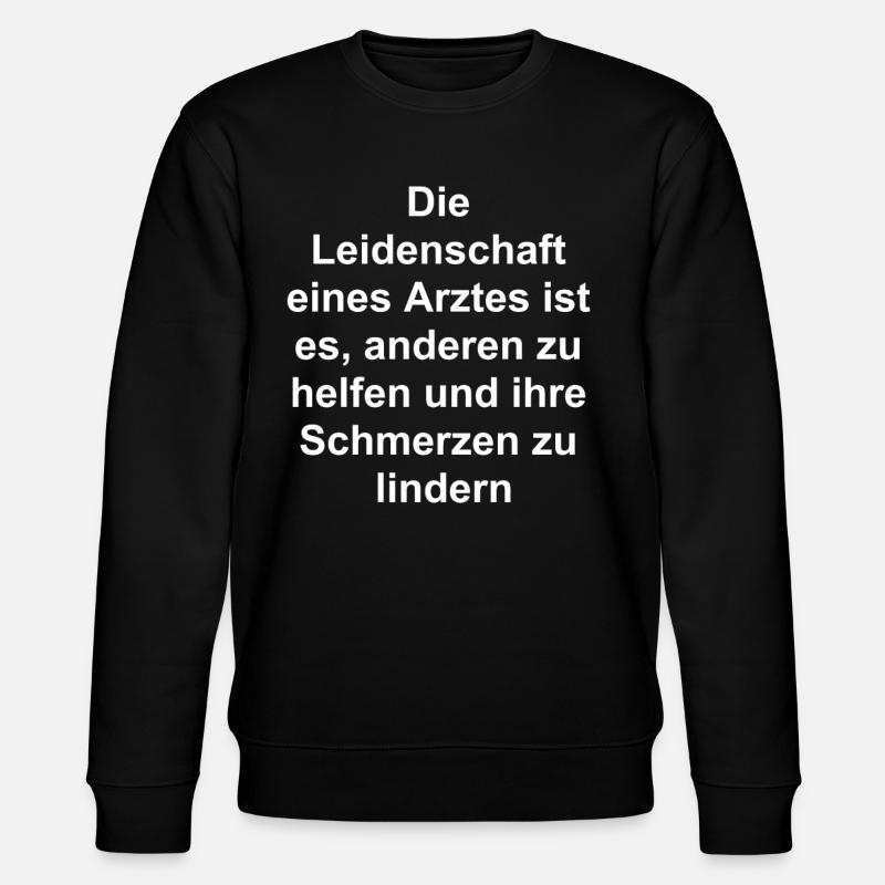 Danke Doktor Geschenk - Stanley/Stella Unisex Bio-Sweatshirt CHANGER  - Schwarz