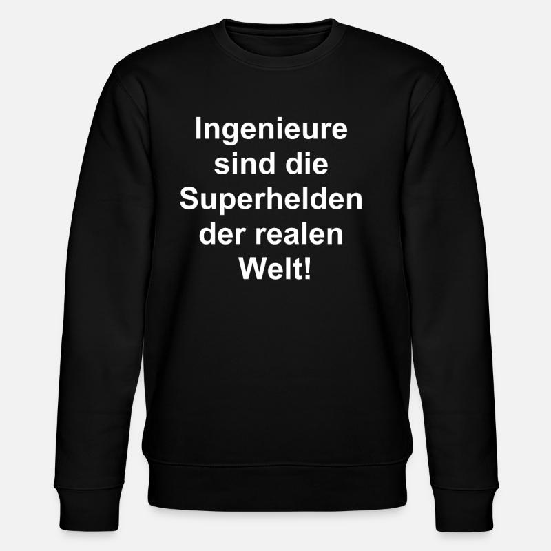 Engineer Gift - Stanley/Stella CHANGER Unisex Organic Sweatshirt - black