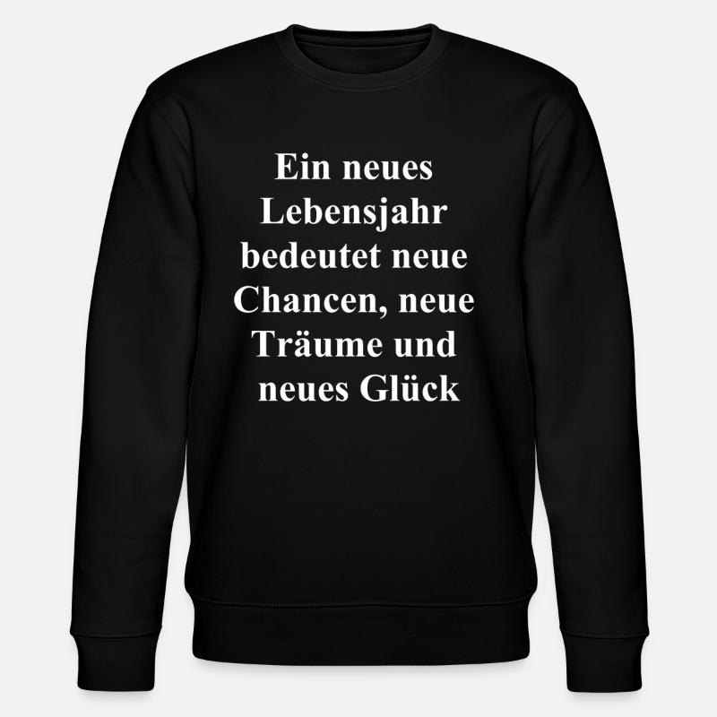 Conception d’anniversaire - Sweat bio CHANGER Stanley/Stella Unisexe - noir