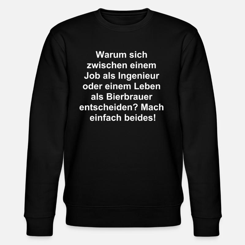 Engineer Gift - Stanley/Stella CHANGER Unisex Organic Sweatshirt - black