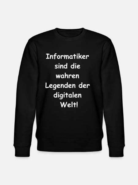 Computer Scientist Gift - Stanley/Stella CHANGER Unisex Organic Sweatshirt - black