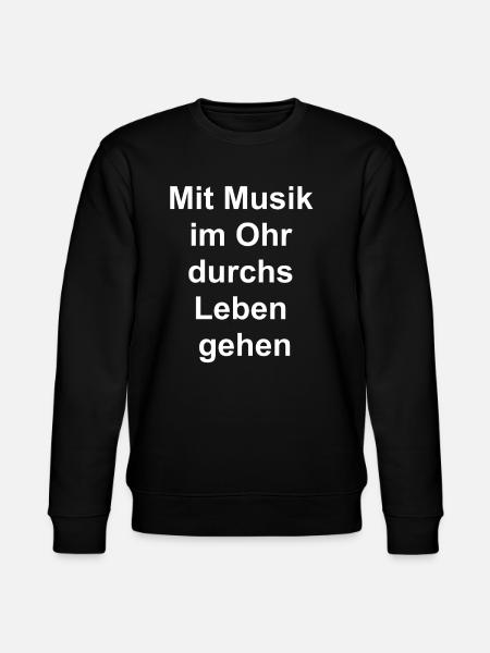 Music Fan Gift Set - Stanley/Stella CHANGER Unisex Organic Sweatshirt - black