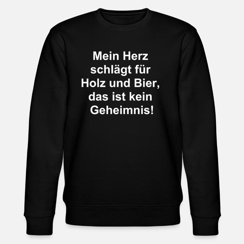 Lustiges Schreiner-Geschenk - Stanley/Stella Unisex Bio-Sweatshirt CHANGER  - Schwarz