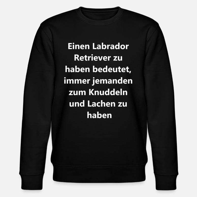Geschenkidee Labrador - Stanley/Stella Unisex Bio-Sweatshirt CHANGER  - Schwarz
