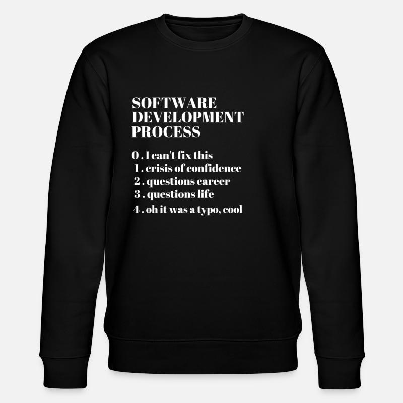 Softwareentwicklung Funny Coding Programming - Stanley/Stella Unisex Bio-Sweatshirt CHANGER  - Schwarz