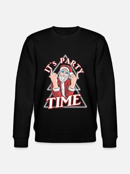 Weihnachtsmann Party - Stanley/Stella Unisex Bio-Sweatshirt CHANGER - Schwarz