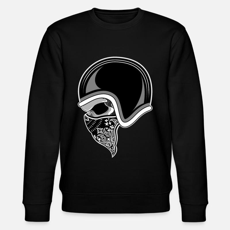 Crâne de moto crâne - Sweat bio CHANGER Stanley/Stella Unisexe - noir