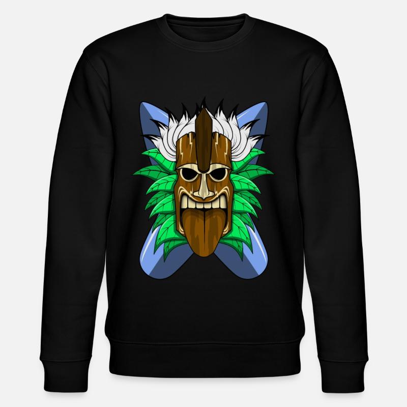 TIKI Maske - Stanley/Stella Unisex Bio-Sweatshirt CHANGER  - Schwarz