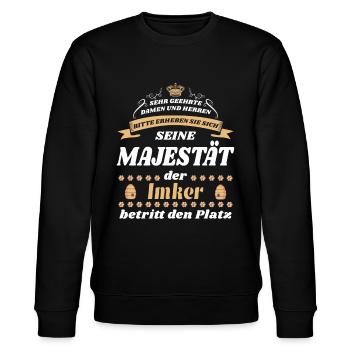 Imker | Beekeeper - Stanley/Stella Unisex Bio-Sweatshirt CHANGER  - Schwarz - Vorne - Nik (191cm) & Marisol (170cm)