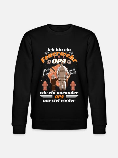 Feuerwehropa - Stanley/Stella Unisex Bio-Sweatshirt CHANGER - Schwarz