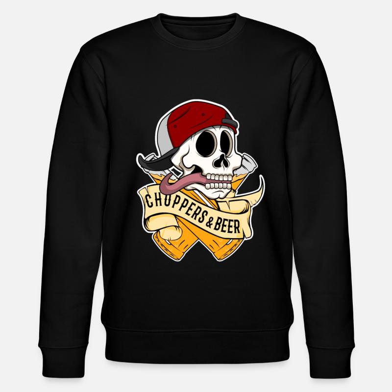 Choppers and Beer - Stanley/Stella Unisex Bio-Sweatshirt CHANGER  - Schwarz