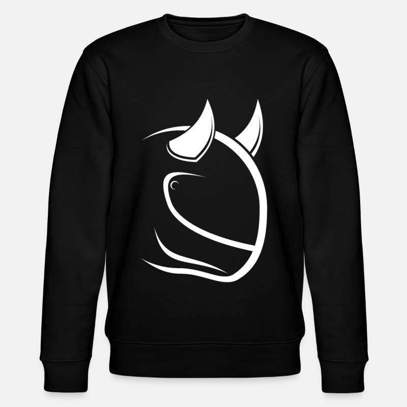 Biker Devil - Stanley/Stella Unisex Bio-Sweatshirt CHANGER  - Schwarz