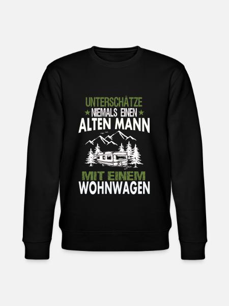 Camping Camper Geschenk - Stanley/Stella Unisex Bio-Sweatshirt CHANGER  - Schwarz
