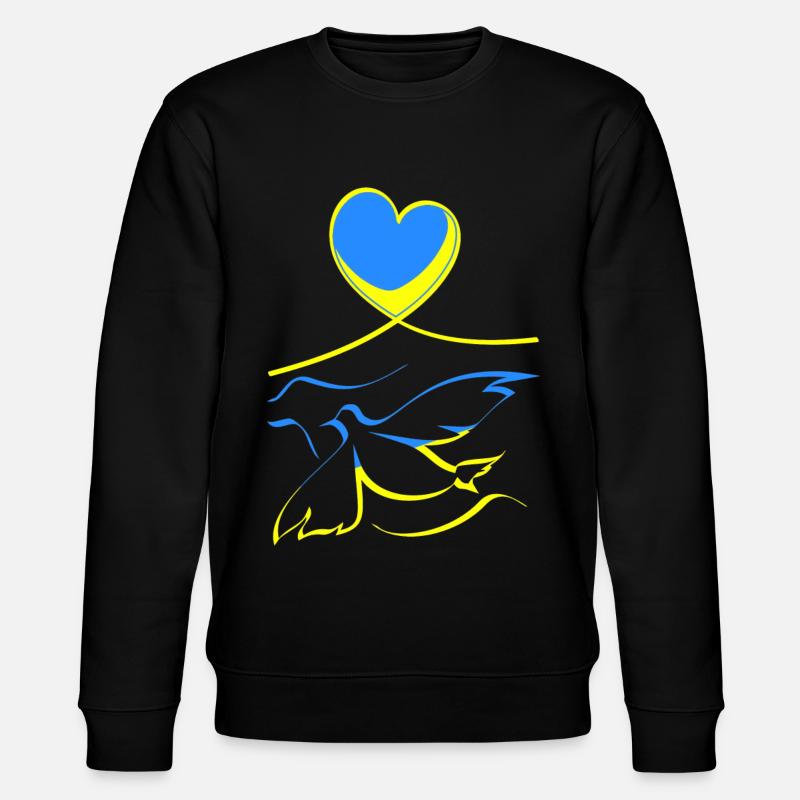 Ukraine - Stanley/Stella Unisex Bio-Sweatshirt CHANGER  - Schwarz