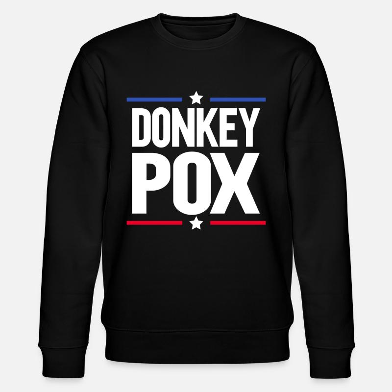 Donkey Pox - Stanley/Stella Unisex Bio-Sweatshirt CHANGER  - Schwarz