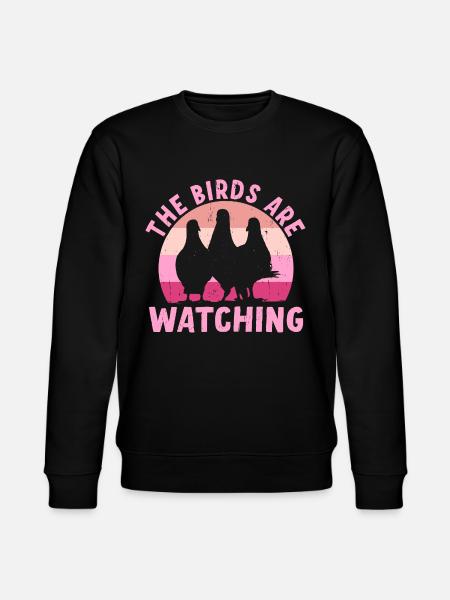 Les oiseaux observent - Sweat bio CHANGER Stanley/Stella Unisexe - noir