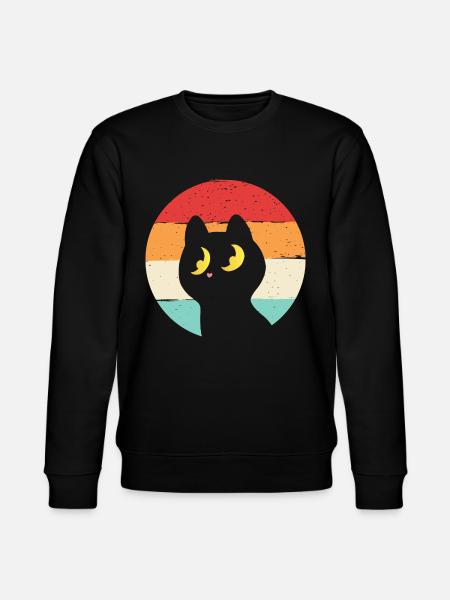 Chat Rétro - Sweat bio CHANGER Stanley/Stella Unisexe - noir