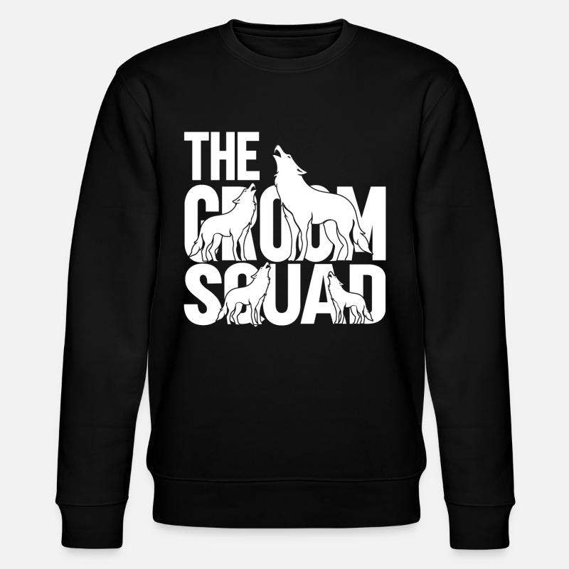 Groom Squad - Stanley/Stella CHANGER Unisex Organic Sweatshirt - black