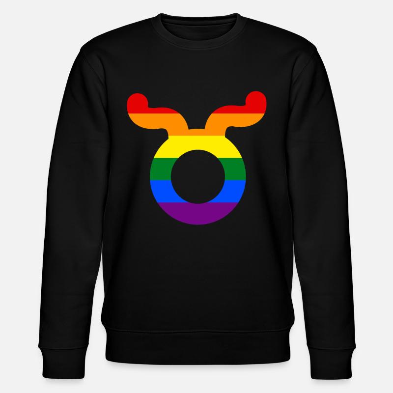 Sternzeichen Stier LGBT - Stanley/Stella Unisex Bio-Sweatshirt CHANGER  - Schwarz