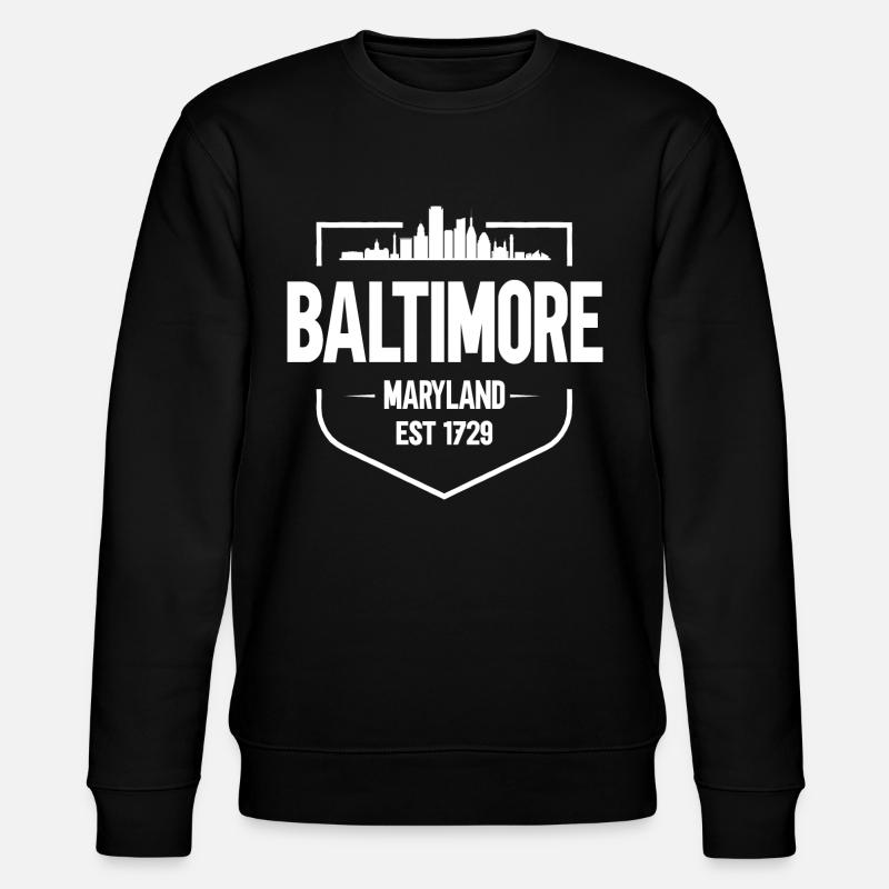 Baltimore - Stanley/Stella CHANGER Unisex Organic Sweatshirt - black