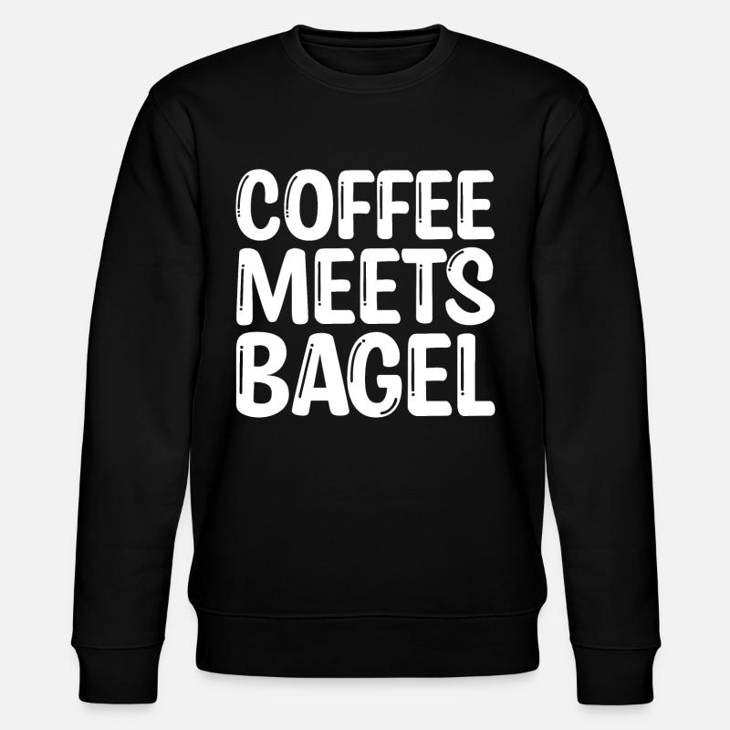 Coffee meets Bagel - Stanley/Stella CHANGER Unisex Organic Sweatshirt - black