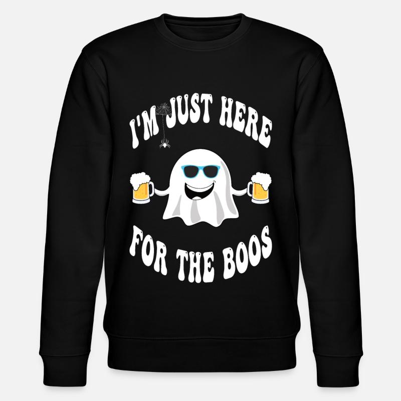 I'm just here for the boos - Stanley/Stella Unisex Bio-Sweatshirt CHANGER  - Schwarz