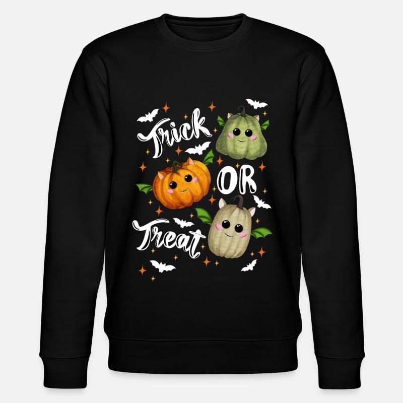 Trick ou gâterie citrouilles - Sweat bio CHANGER Stanley/Stella Unisexe - noir