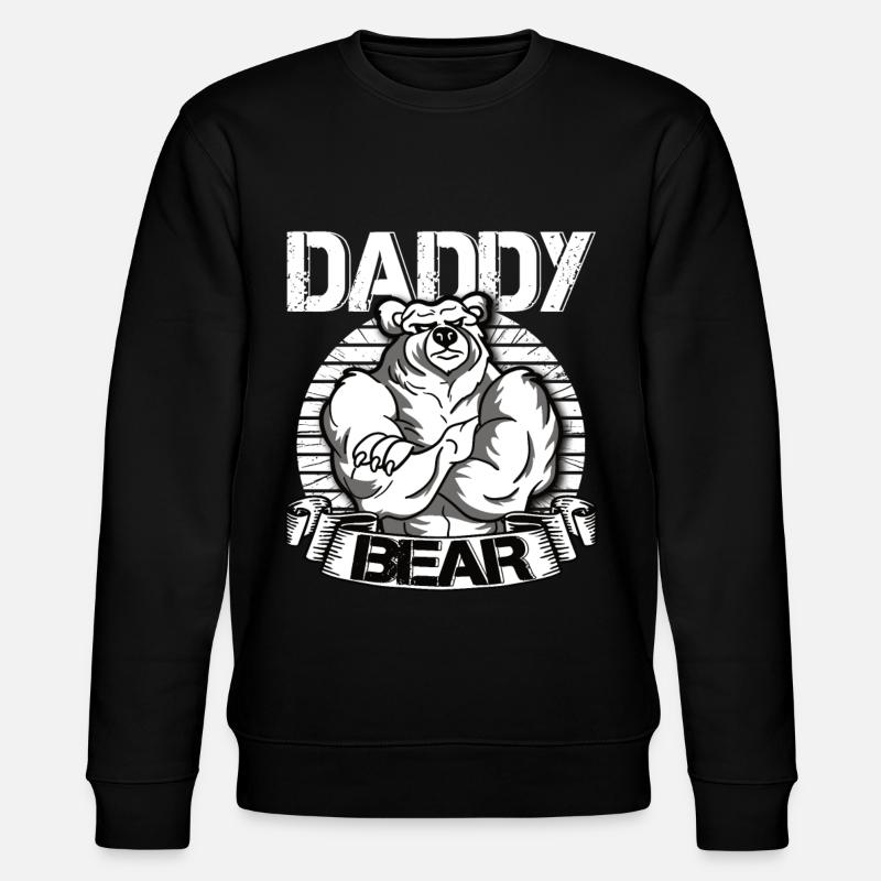 Daddy Bear - Stanley/Stella CHANGER Unisex Organic Sweatshirt - black