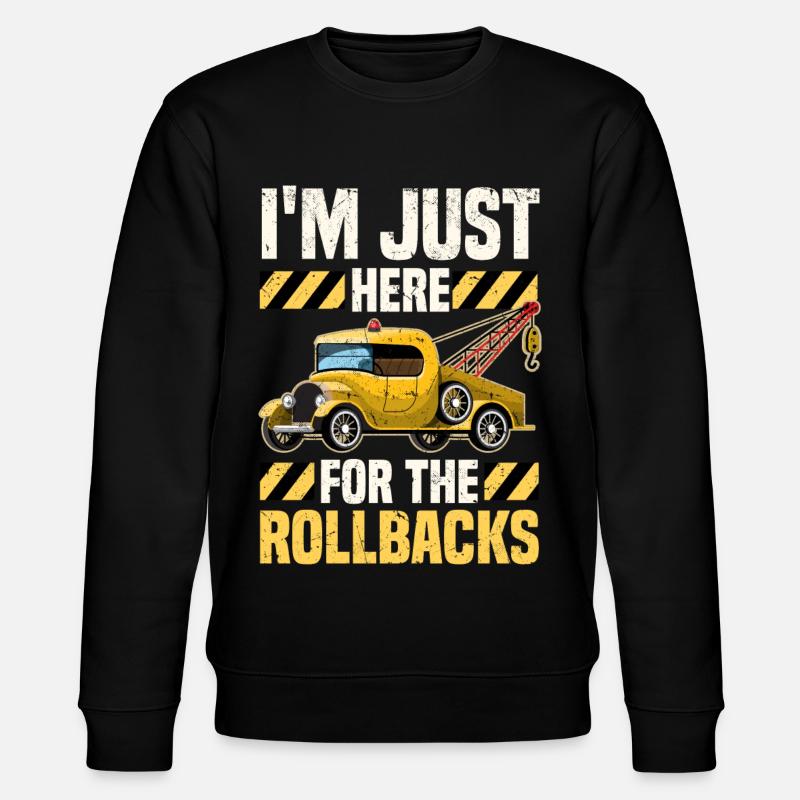 Abschleppwagen | Abschlepper Auto Panne Geschenke - Stanley/Stella Unisex Bio-Sweatshirt CHANGER  - Schwarz