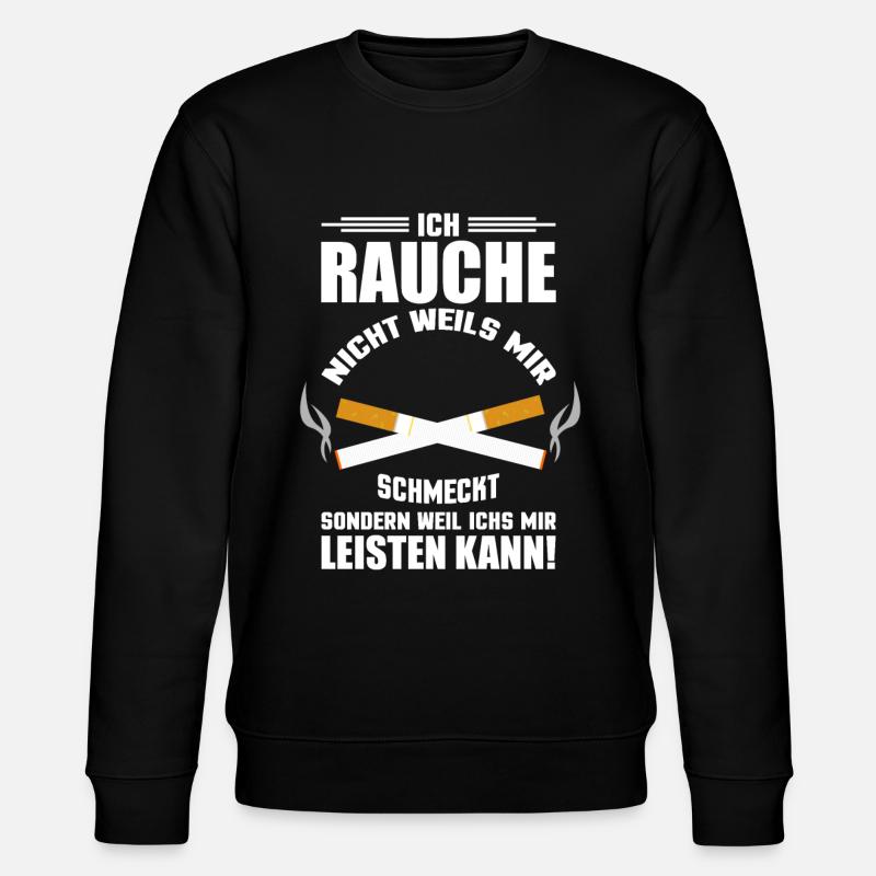 Zigaretten rauchen Raucher - Stanley/Stella Unisex Bio-Sweatshirt CHANGER  - Schwarz