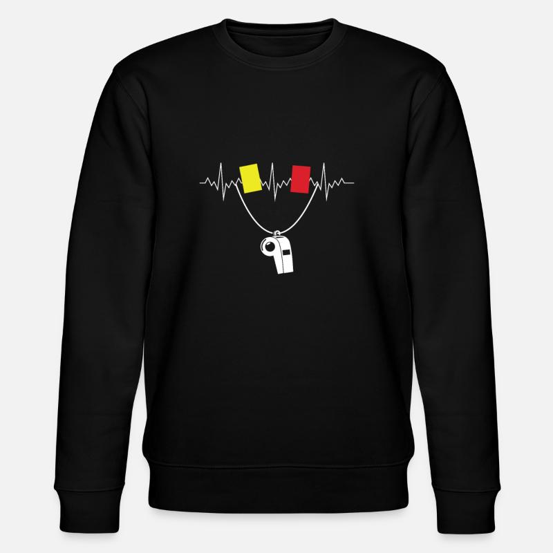 Football referee referee - Stanley/Stella CHANGER Unisex Organic Sweatshirt - black