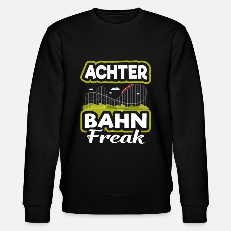 Achterbahn Freizeitpark - Stanley/Stella Unisex Bio-Sweatshirt CHANGER  - Schwarz