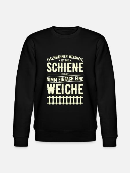 Eisenbahner - Stanley/Stella Unisex Bio-Sweatshirt CHANGER  - Schwarz