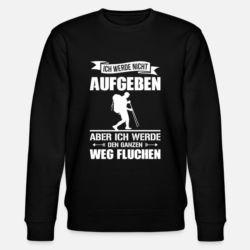 Wandern Bergsteiger - Stanley/Stella Unisex Bio-Sweatshirt CHANGER  - Schwarz