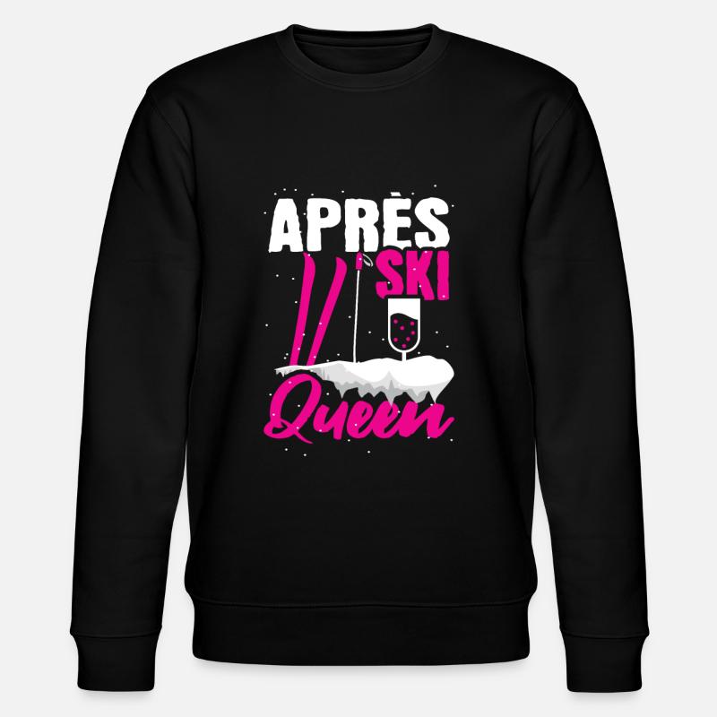 Skieur ski ski - Sweat bio CHANGER Stanley/Stella Unisexe - noir
