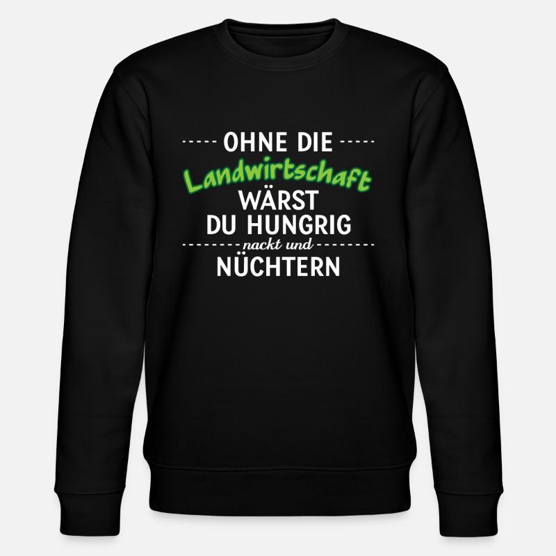 Landwirtschaft Bauer - Stanley/Stella Unisex Bio-Sweatshirt CHANGER  - Schwarz