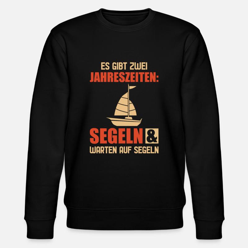 Segeln Segelschiff Segler - Stanley/Stella Unisex Bio-Sweatshirt CHANGER  - Schwarz