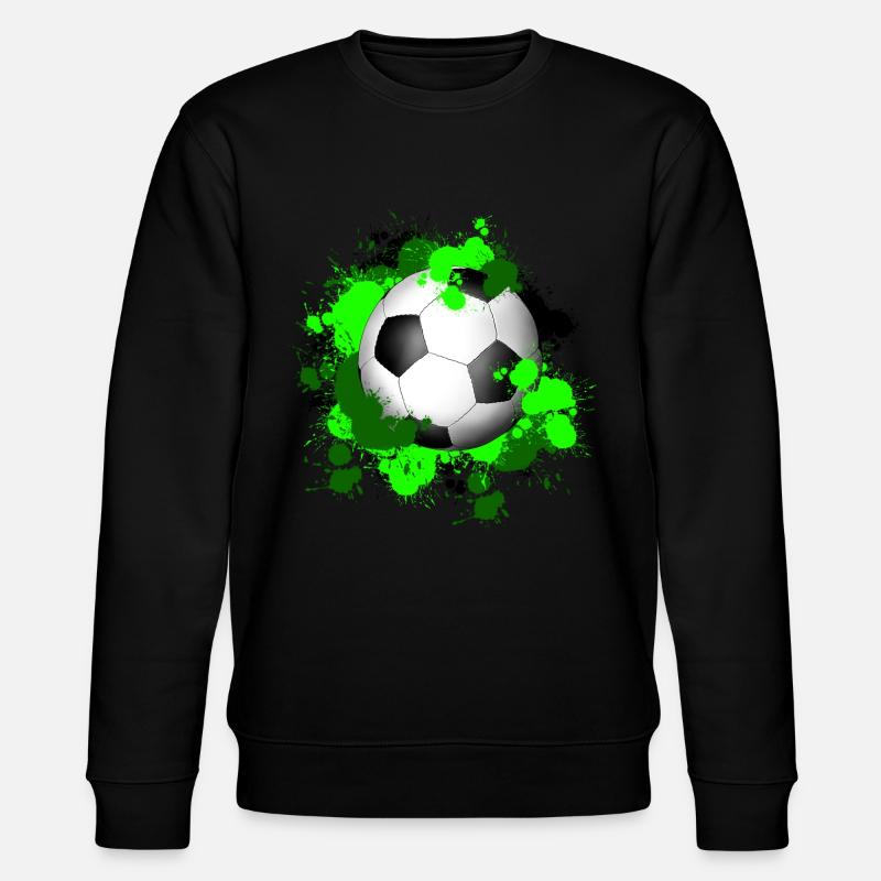 Fußball Klecks - Stanley/Stella Unisex Bio-Sweatshirt CHANGER  - Schwarz