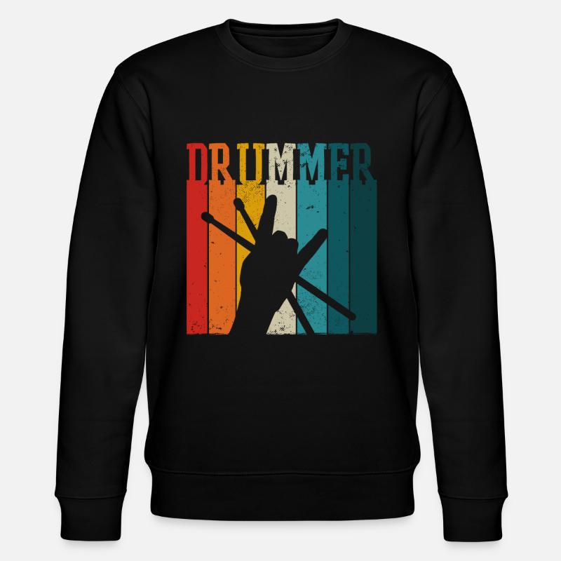 Drummer Percussionist & Drummer - Stanley/Stella CHANGER Unisex Organic Sweatshirt - black