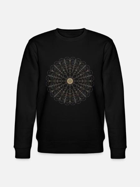 Time mandala - Stanley/Stella CHANGER Unisex Organic Sweatshirt - black