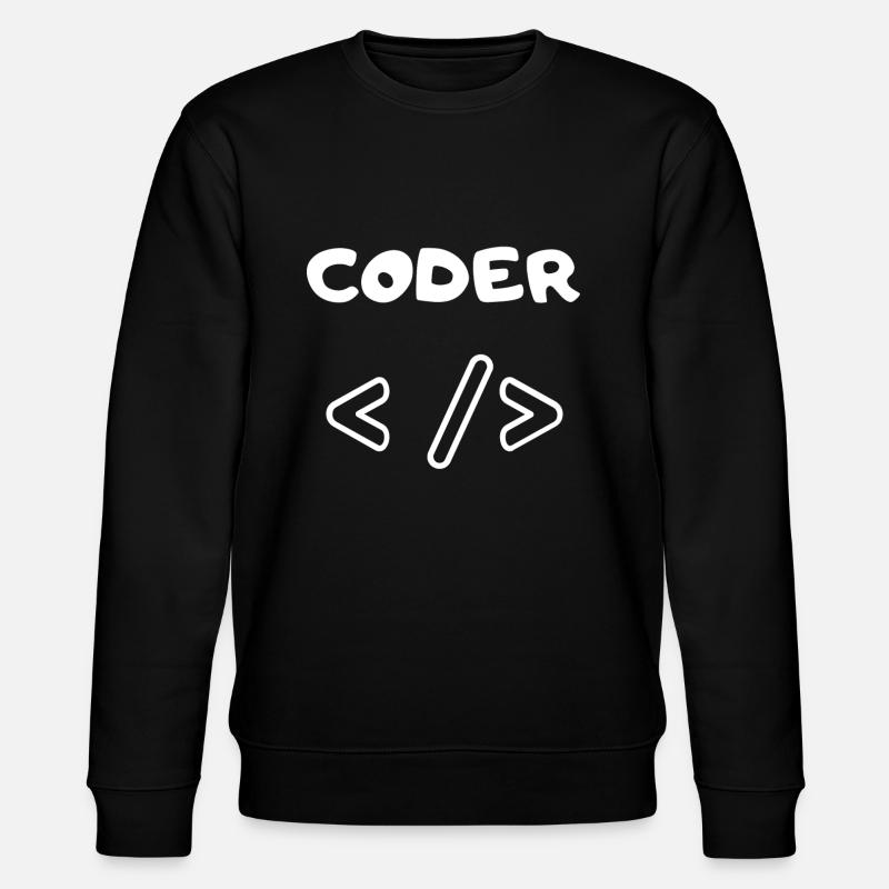 CODER WEB DEVELOPER - Stanley/Stella CHANGER Unisex Organic Sweatshirt - black
