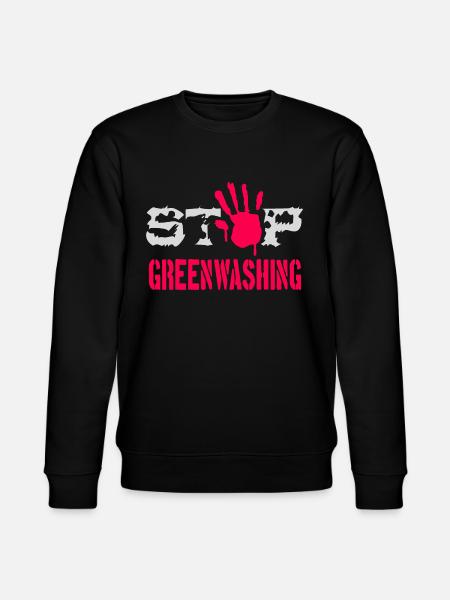 Stop Greenwashing - Stanley/Stella CHANGER Unisex Organic Sweatshirt - black